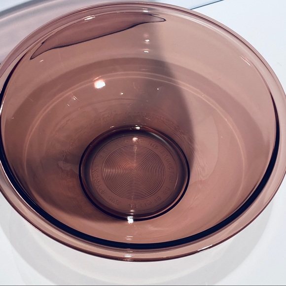 PYREX Amethyst Cranberry Purple Casserole And Bowl Set Of 3 - Picture 11 of 16